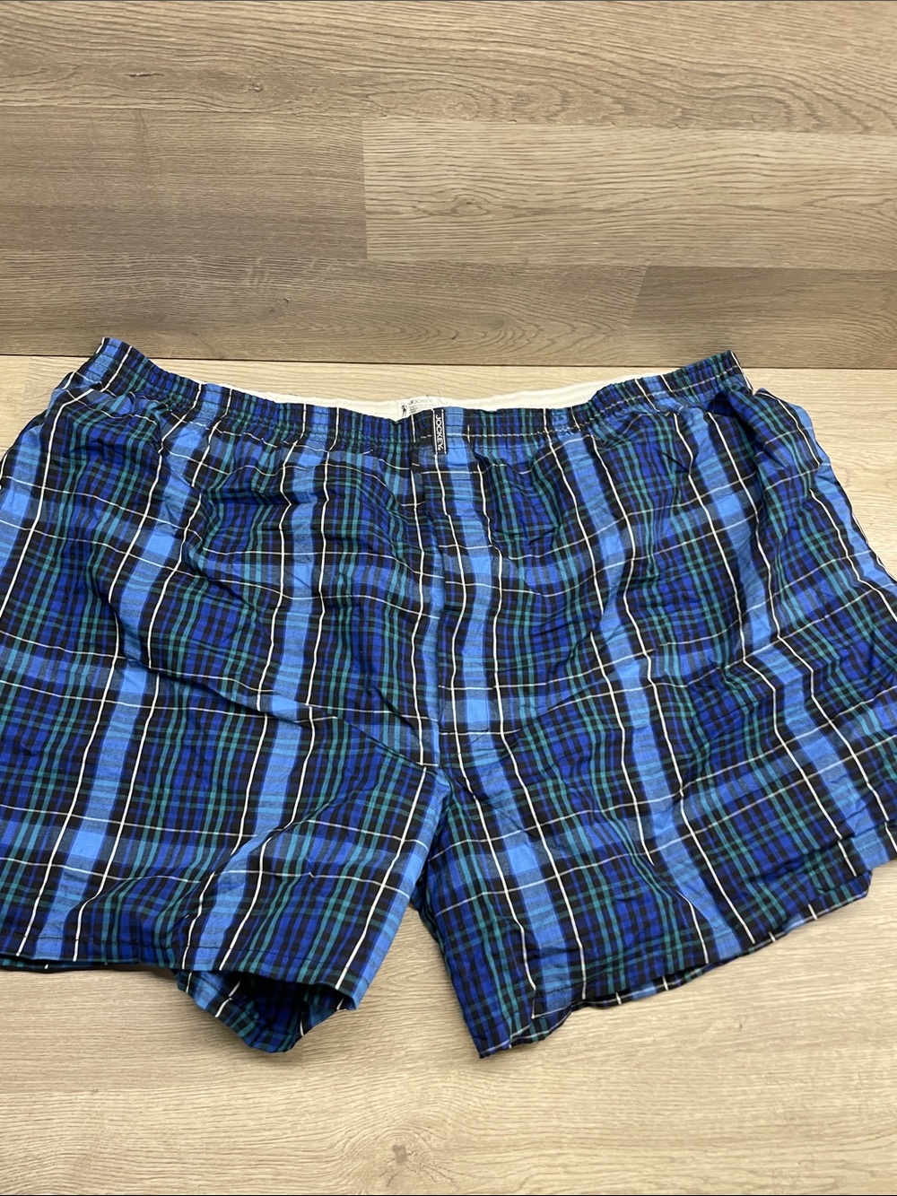 Jockey Men's Plaid Boxers - Blue & Green C23